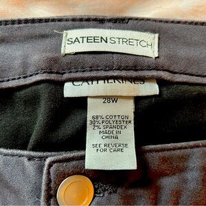 Catherines sateen stretch charcoal grey jeans